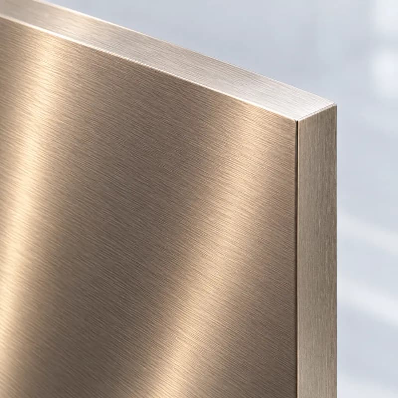 Satin bronze surface