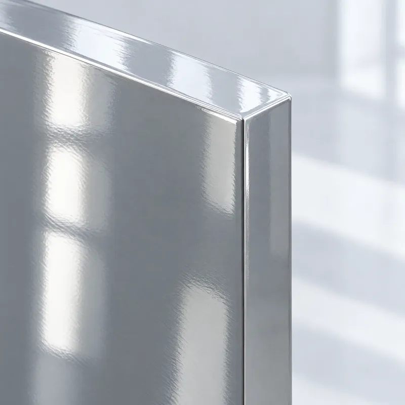 Glossy wet coat paint on steel
